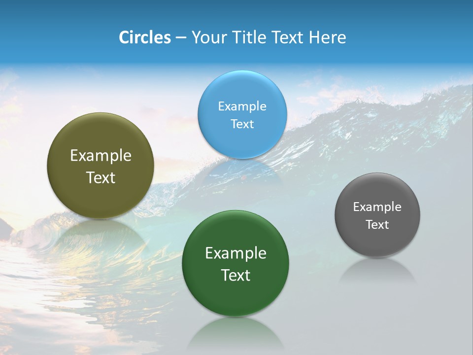 Sunshine Shorebreak Water PowerPoint Template