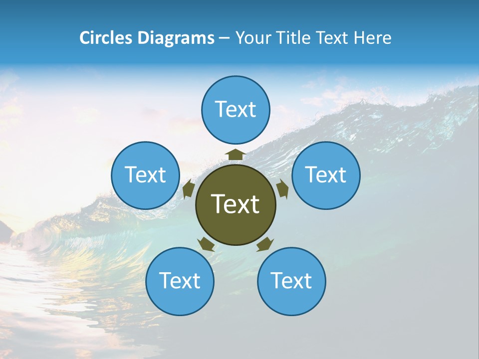 Sunshine Shorebreak Water PowerPoint Template