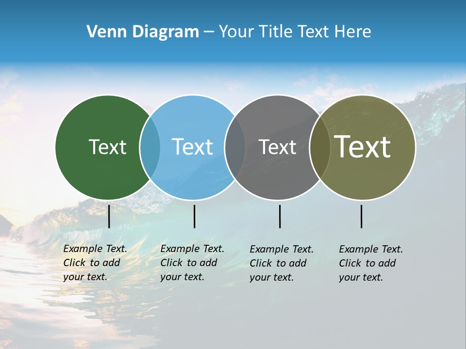 Sunshine Shorebreak Water PowerPoint Template