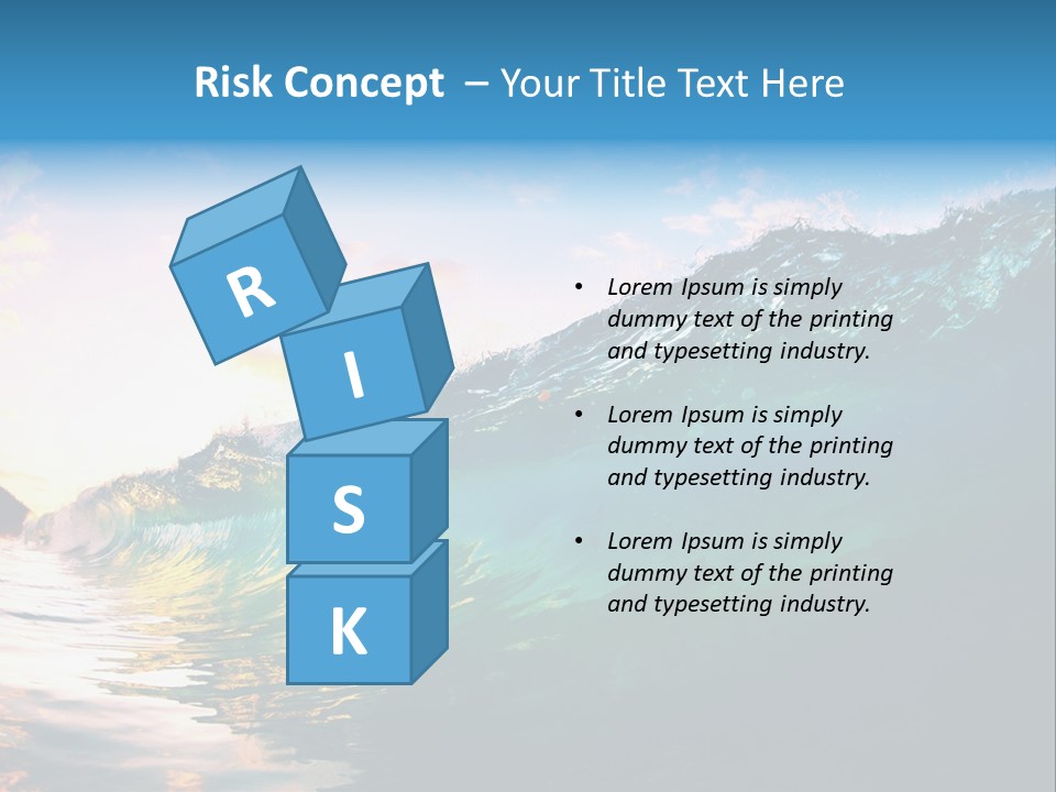 Sunshine Shorebreak Water PowerPoint Template