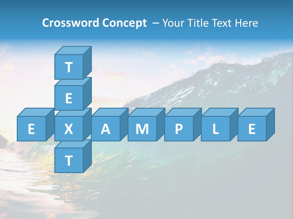 Sunshine Shorebreak Water PowerPoint Template