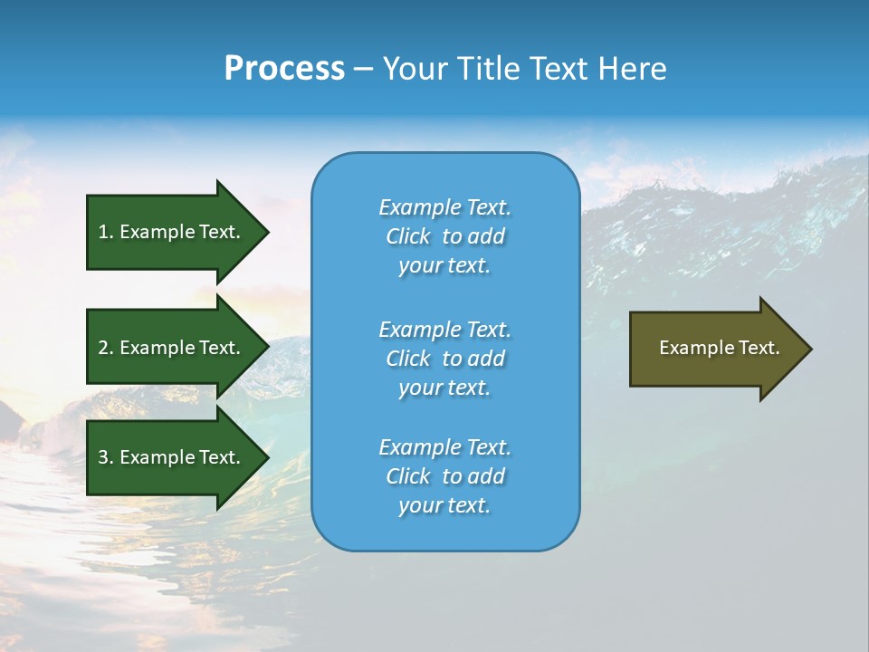 Sunshine Shorebreak Water PowerPoint Template