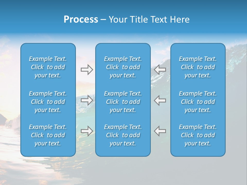 Sunshine Shorebreak Water PowerPoint Template