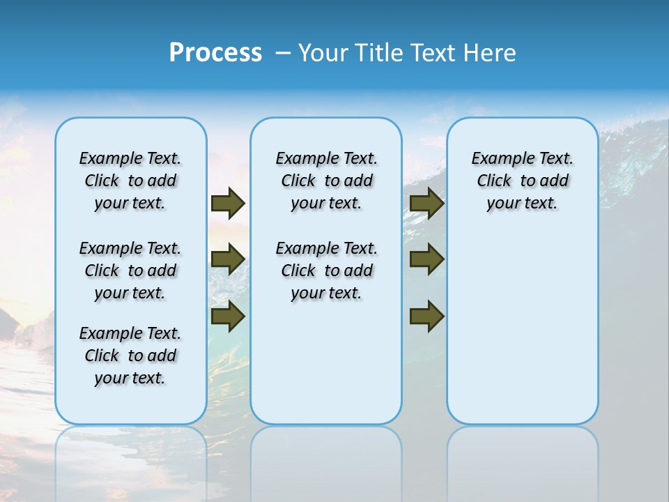 Sunshine Shorebreak Water PowerPoint Template