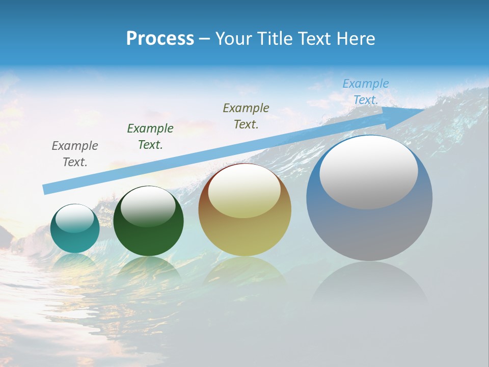 Sunshine Shorebreak Water PowerPoint Template