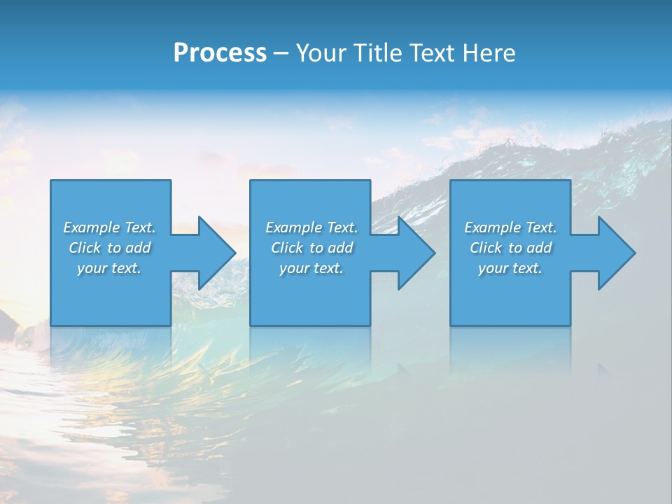 Sunshine Shorebreak Water PowerPoint Template