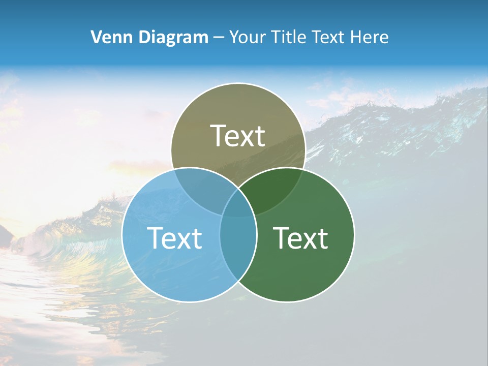 Sunshine Shorebreak Water PowerPoint Template