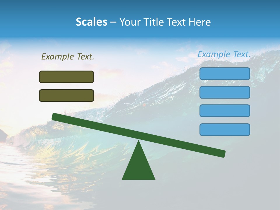 Sunshine Shorebreak Water PowerPoint Template