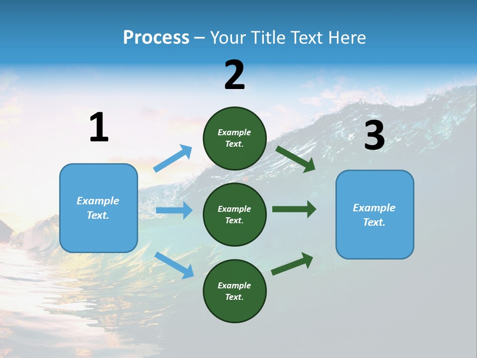 Sunshine Shorebreak Water PowerPoint Template