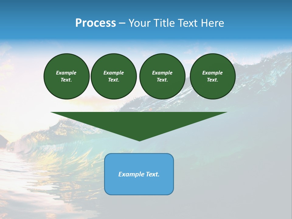 Sunshine Shorebreak Water PowerPoint Template