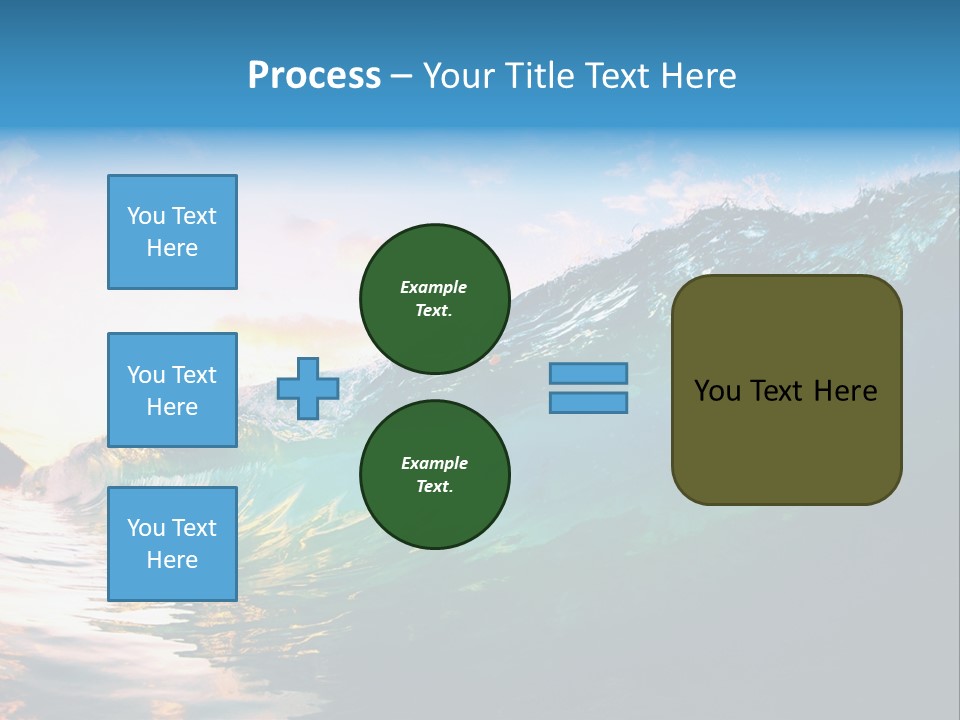 Sunshine Shorebreak Water PowerPoint Template