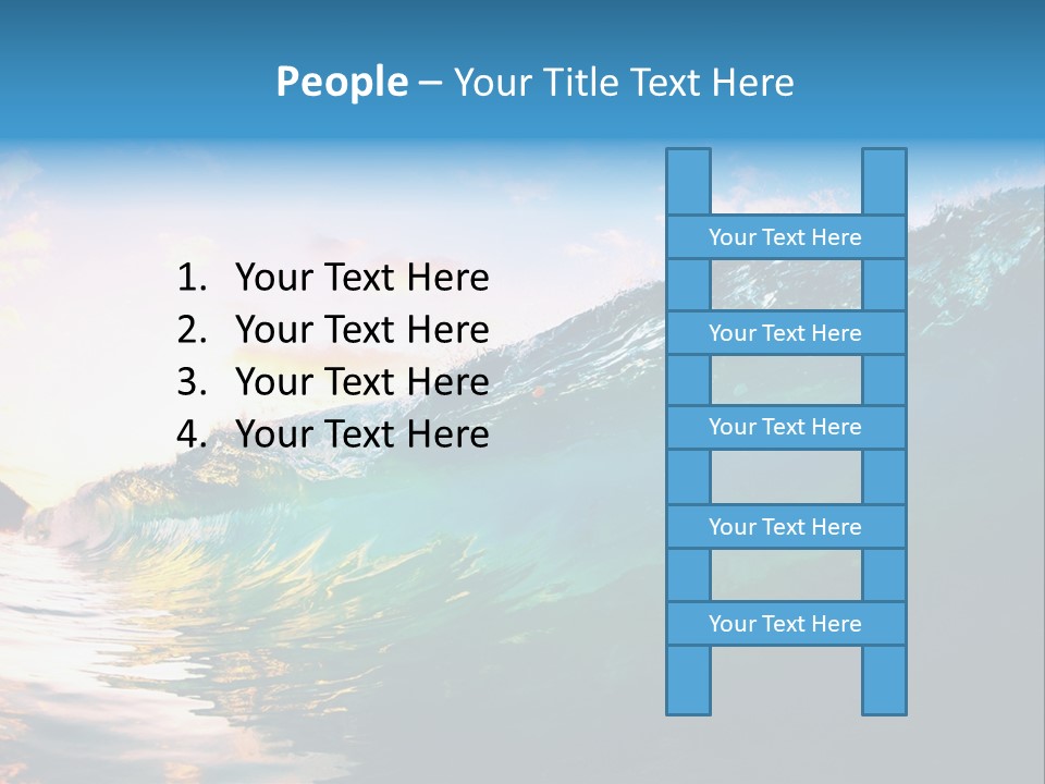 Sunshine Shorebreak Water PowerPoint Template