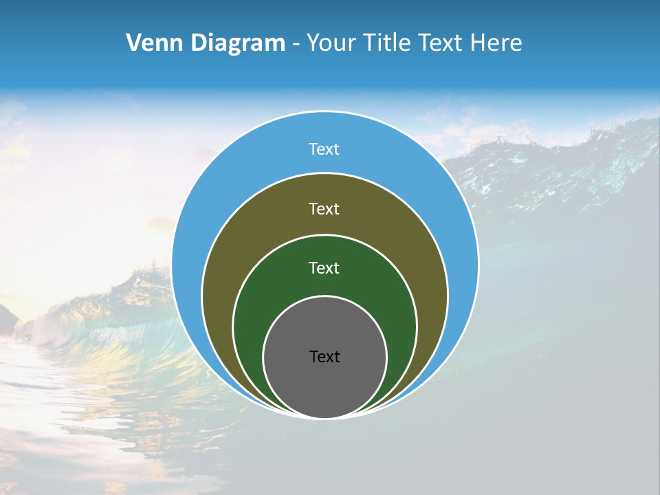 Sunshine Shorebreak Water PowerPoint Template