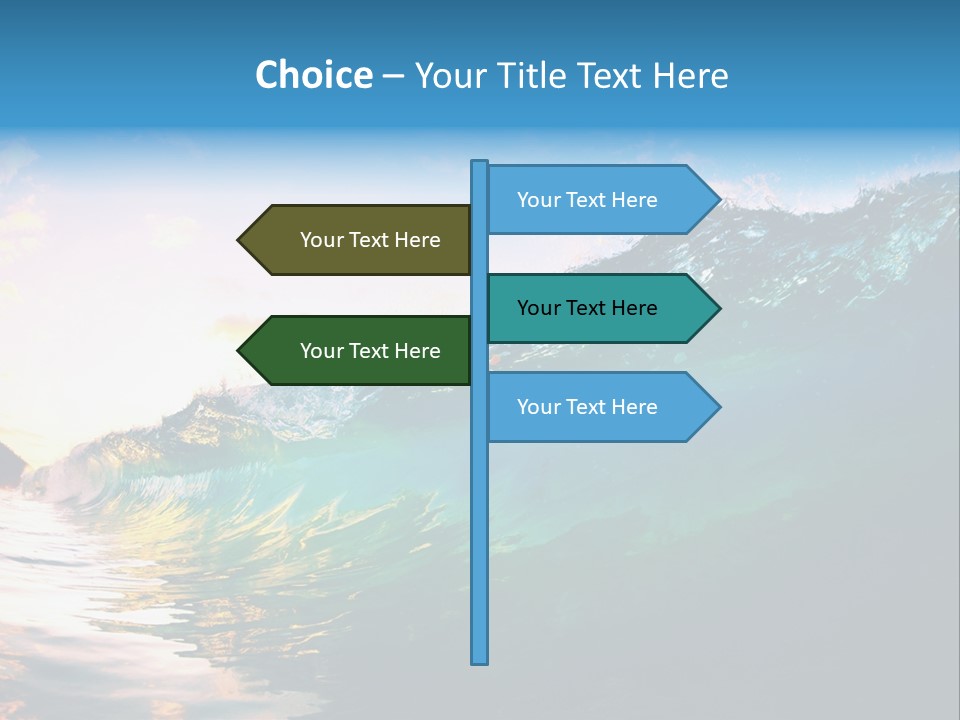 Sunshine Shorebreak Water PowerPoint Template