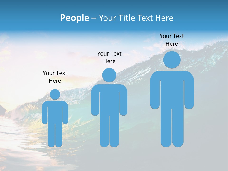 Sunshine Shorebreak Water PowerPoint Template