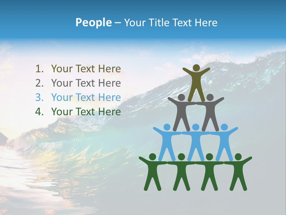 Sunshine Shorebreak Water PowerPoint Template