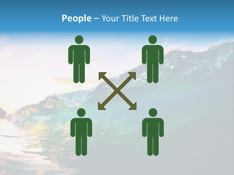 Sunshine Shorebreak Water PowerPoint Template