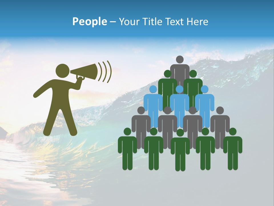 Sunshine Shorebreak Water PowerPoint Template