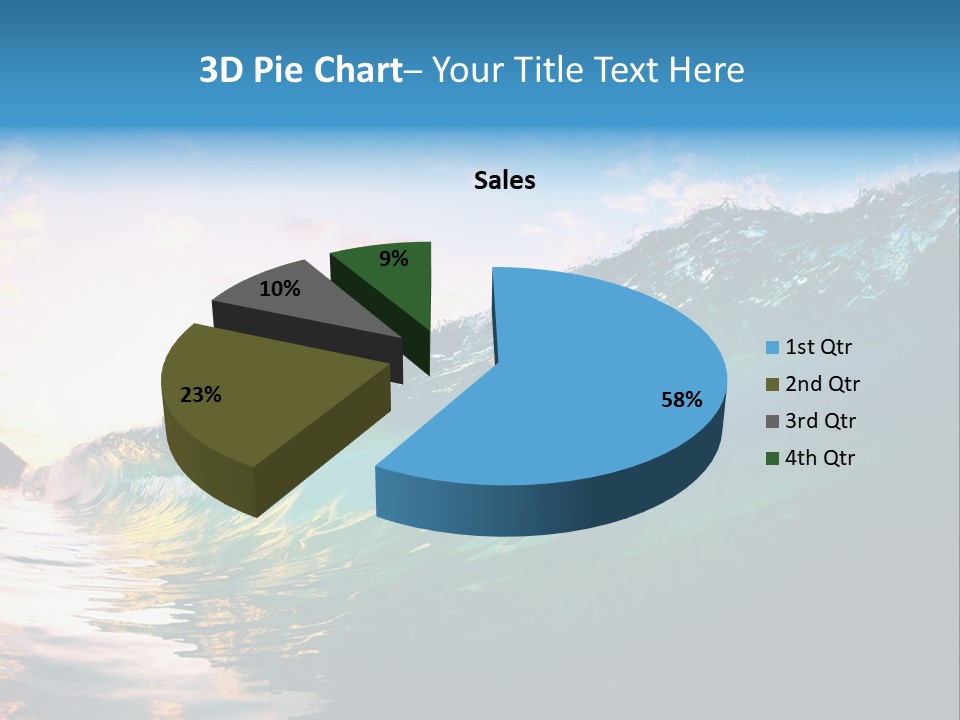 Sunshine Shorebreak Water PowerPoint Template