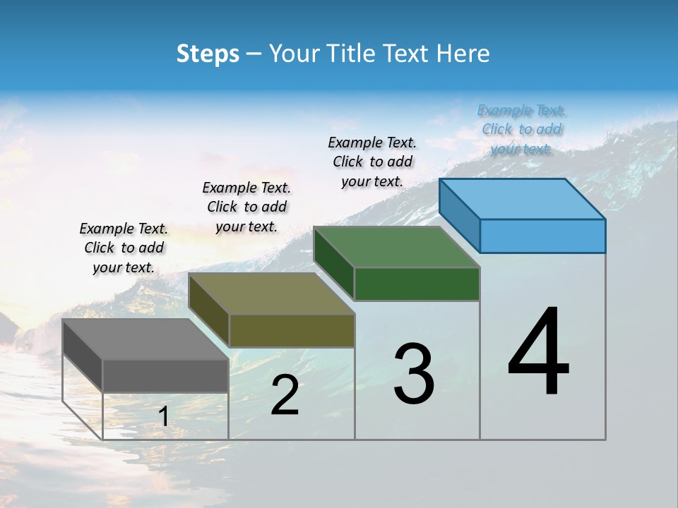 Sunshine Shorebreak Water PowerPoint Template