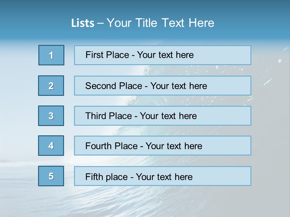 Watersports Recreation Ocean PowerPoint Template