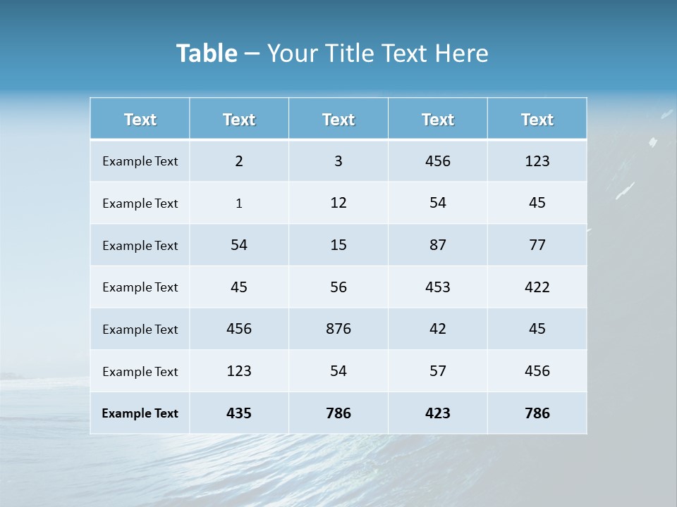 Watersports Recreation Ocean PowerPoint Template