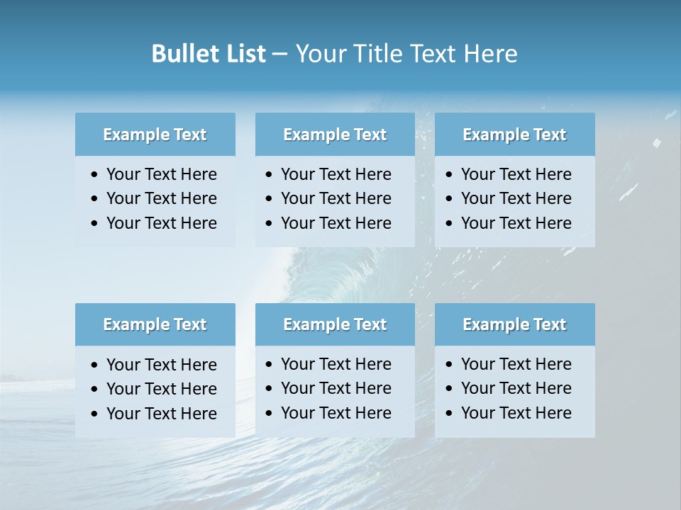 Watersports Recreation Ocean PowerPoint Template