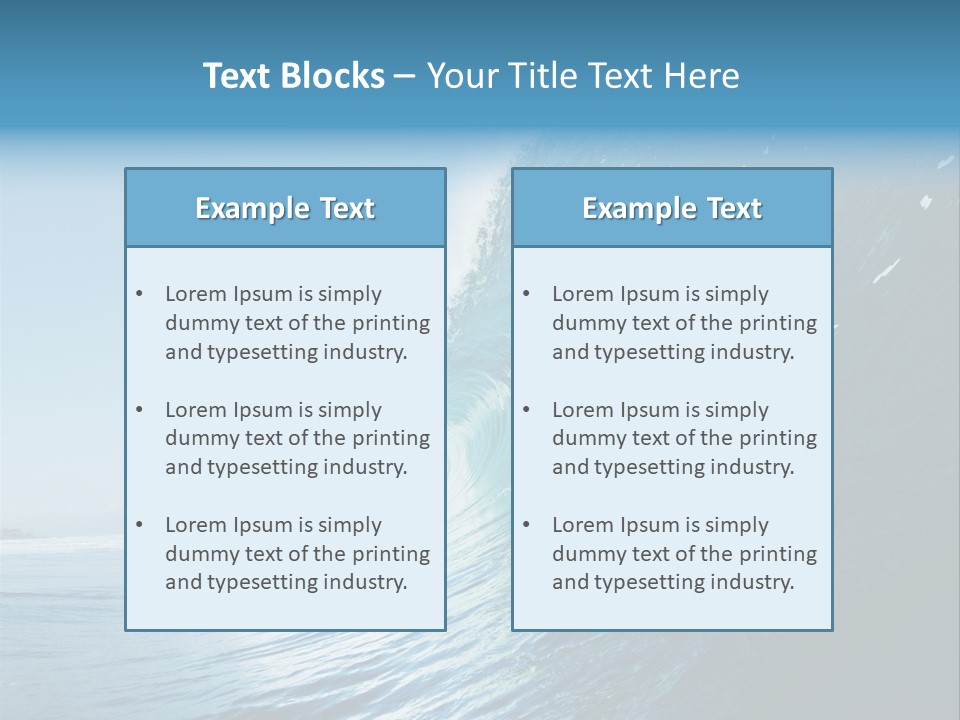 Watersports Recreation Ocean PowerPoint Template