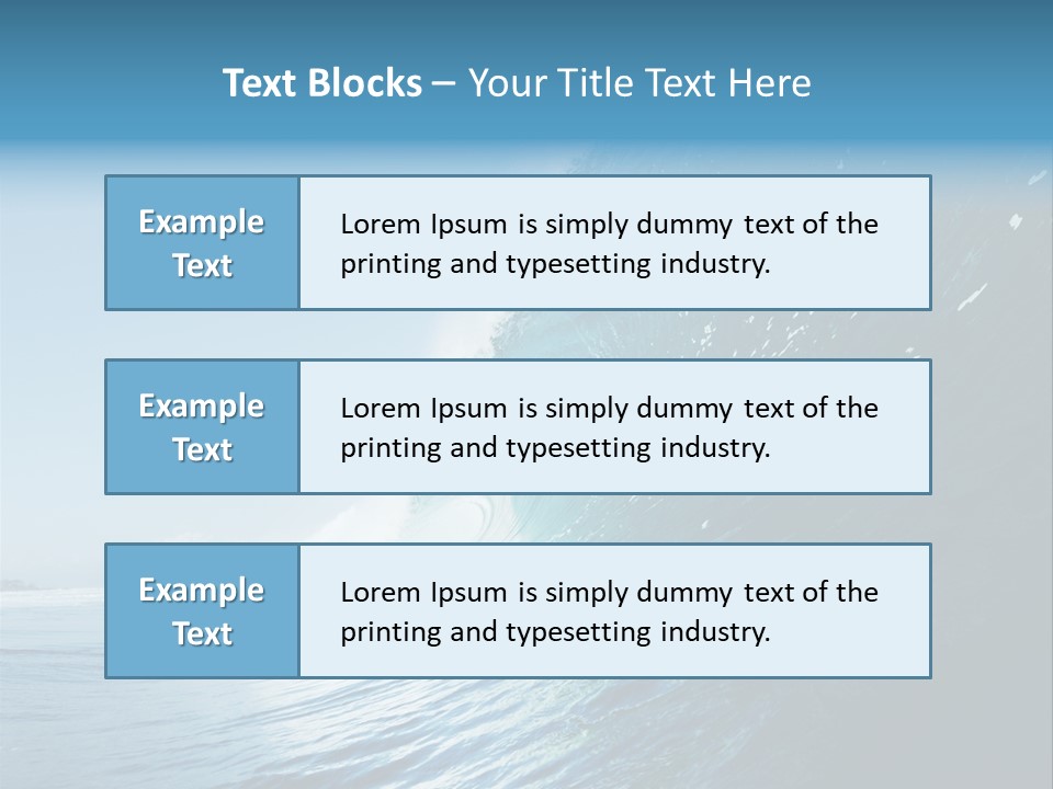 Watersports Recreation Ocean PowerPoint Template