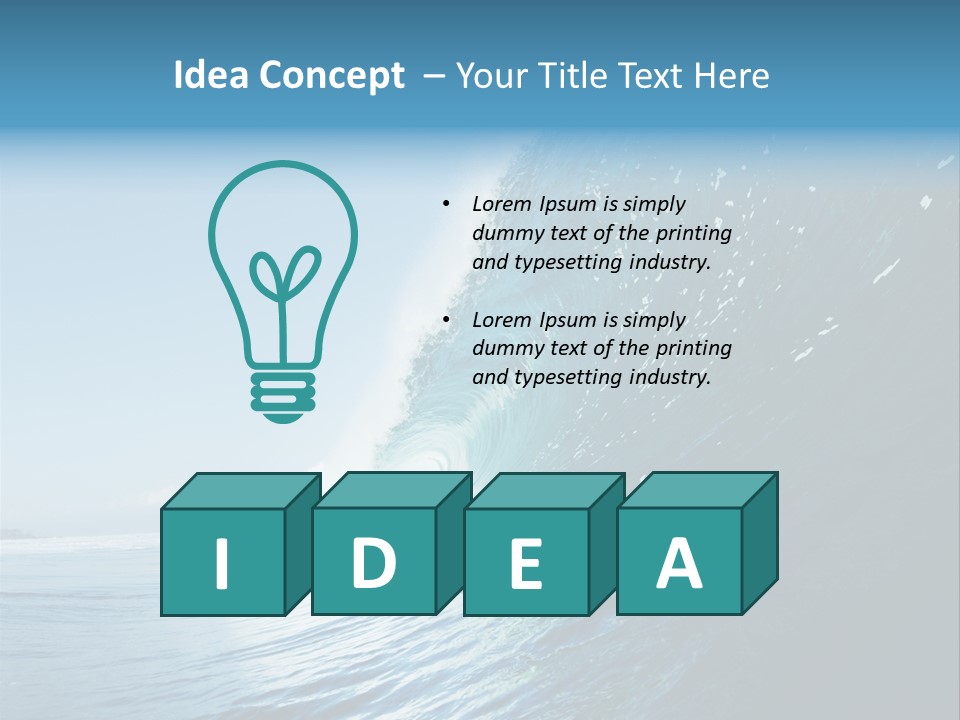 Watersports Recreation Ocean PowerPoint Template