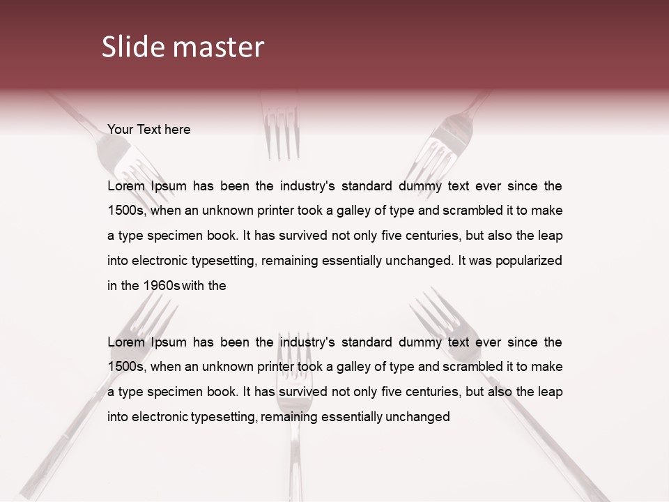 Election Art Food PowerPoint Template