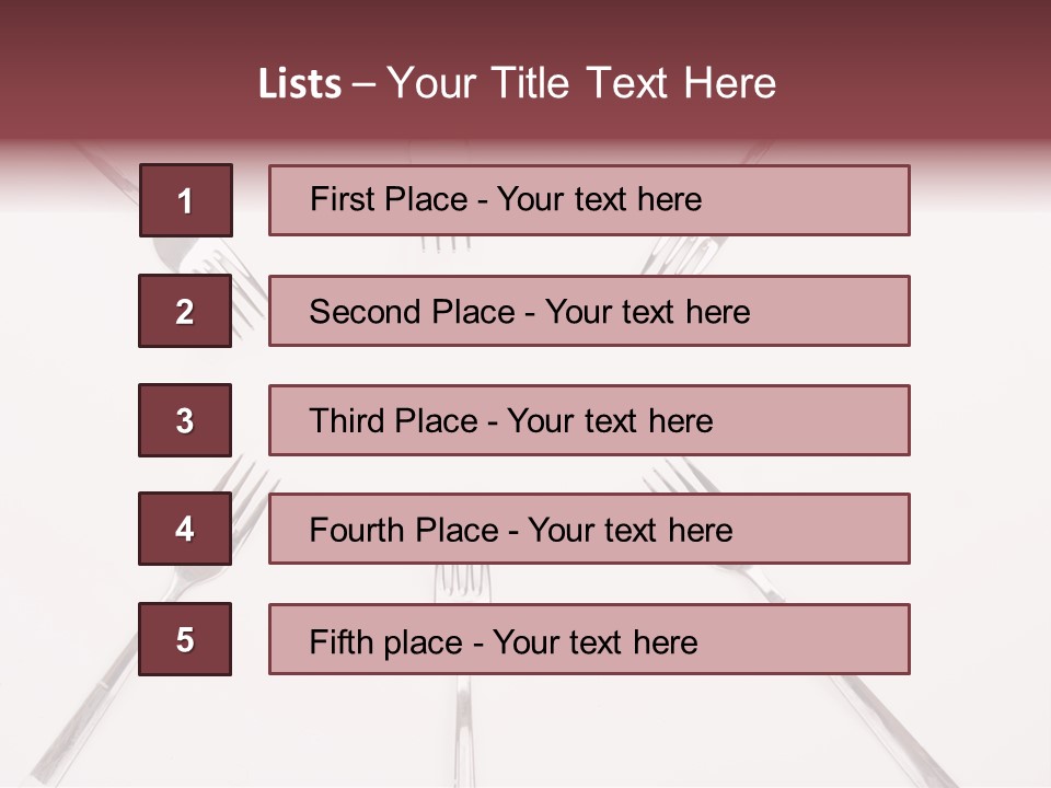 Election Art Food PowerPoint Template