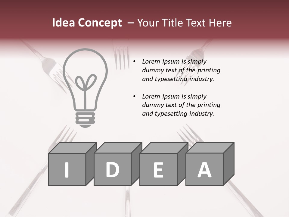 Election Art Food PowerPoint Template