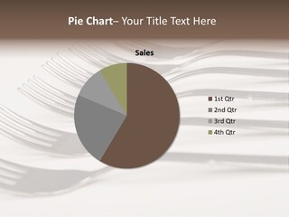 Flatware Eat Black PowerPoint Template