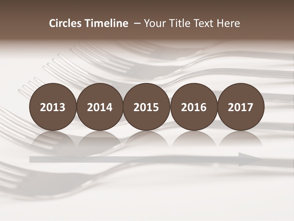 Flatware Eat Black PowerPoint Template