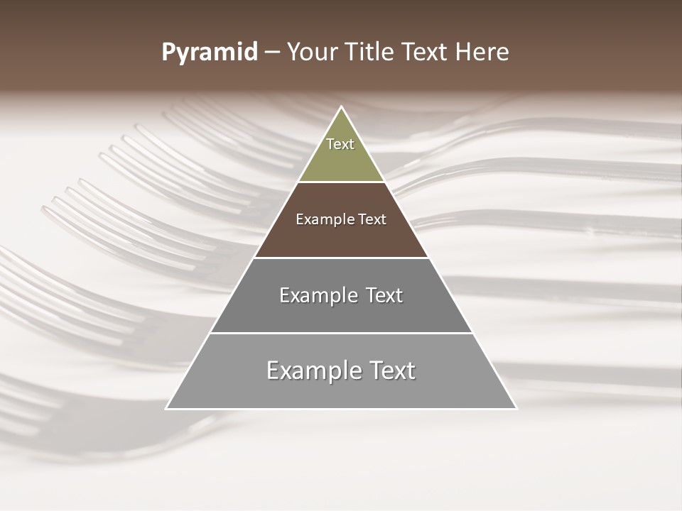 Flatware Eat Black PowerPoint Template