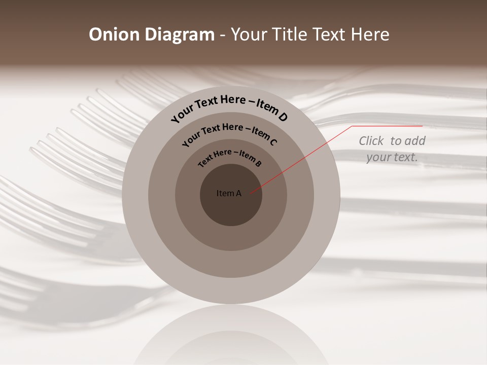 Flatware Eat Black PowerPoint Template