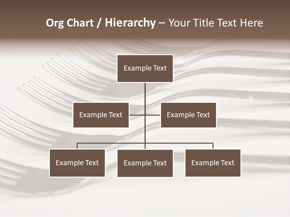 Flatware Eat Black PowerPoint Template