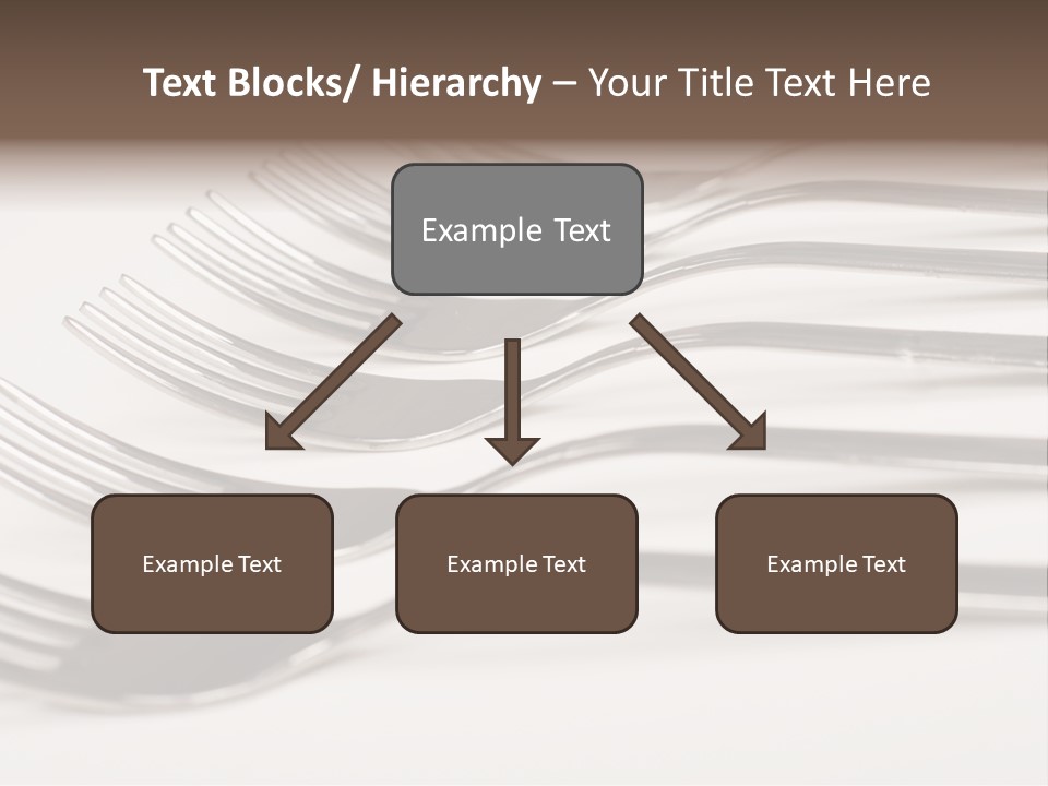 Flatware Eat Black PowerPoint Template