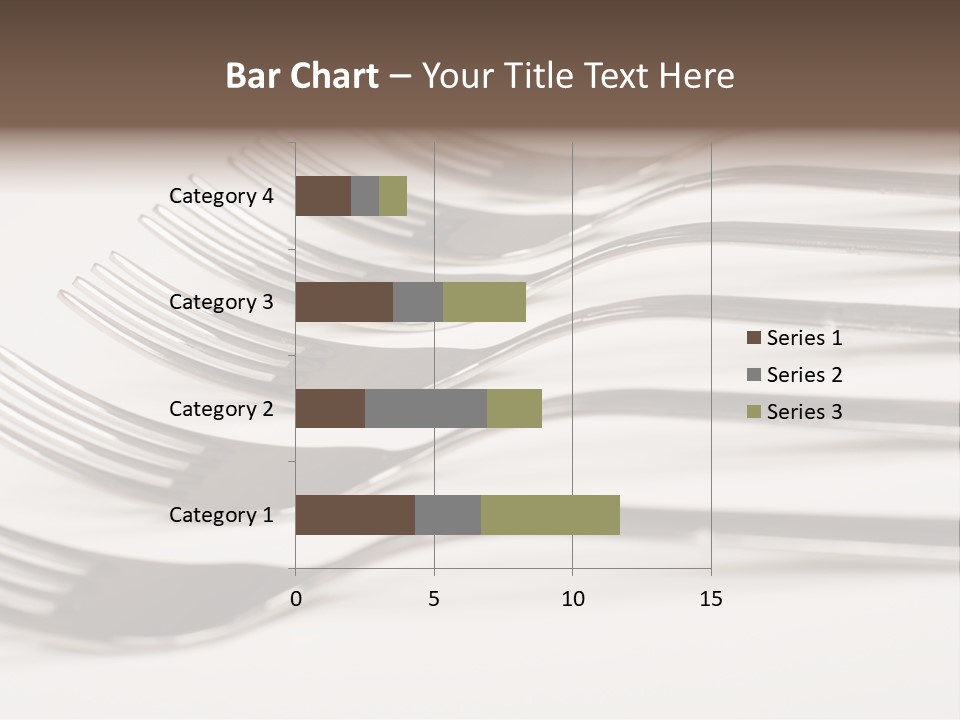 Flatware Eat Black PowerPoint Template
