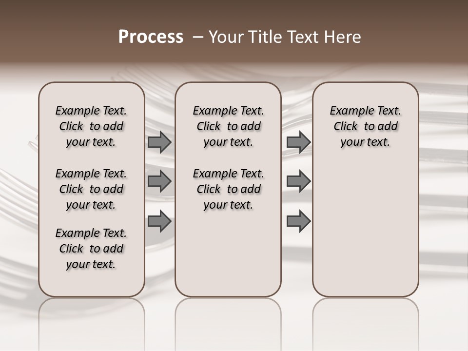 Flatware Eat Black PowerPoint Template