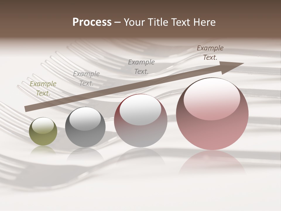 Flatware Eat Black PowerPoint Template