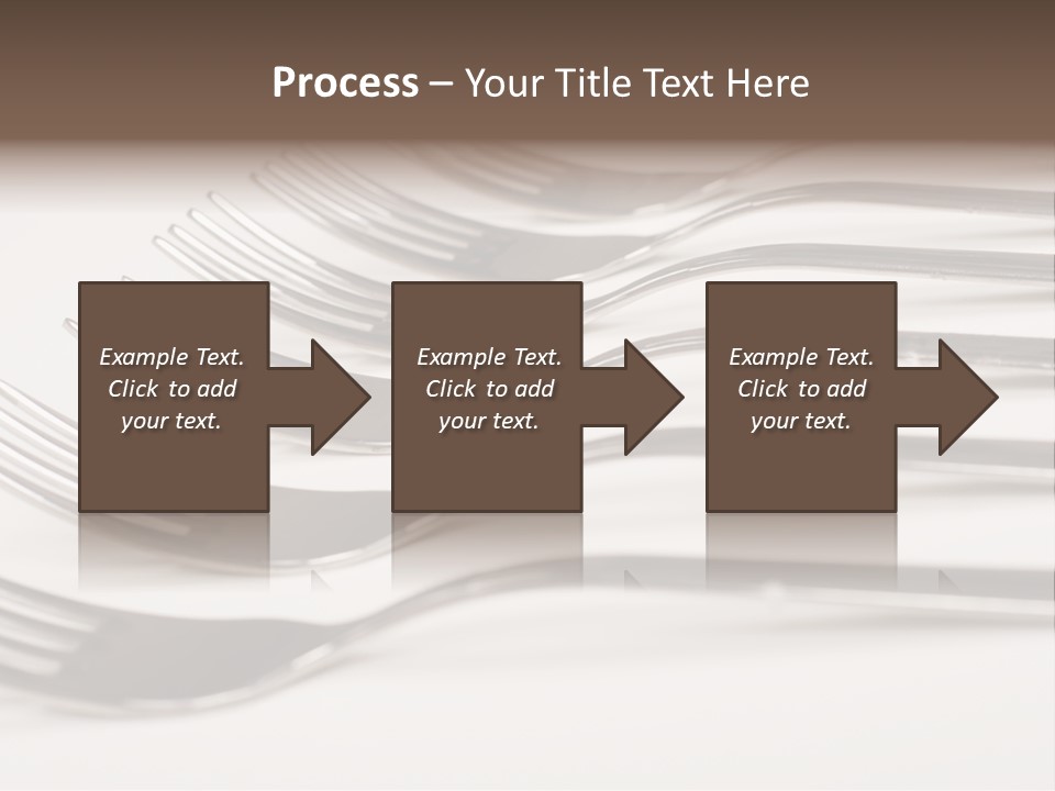 Flatware Eat Black PowerPoint Template