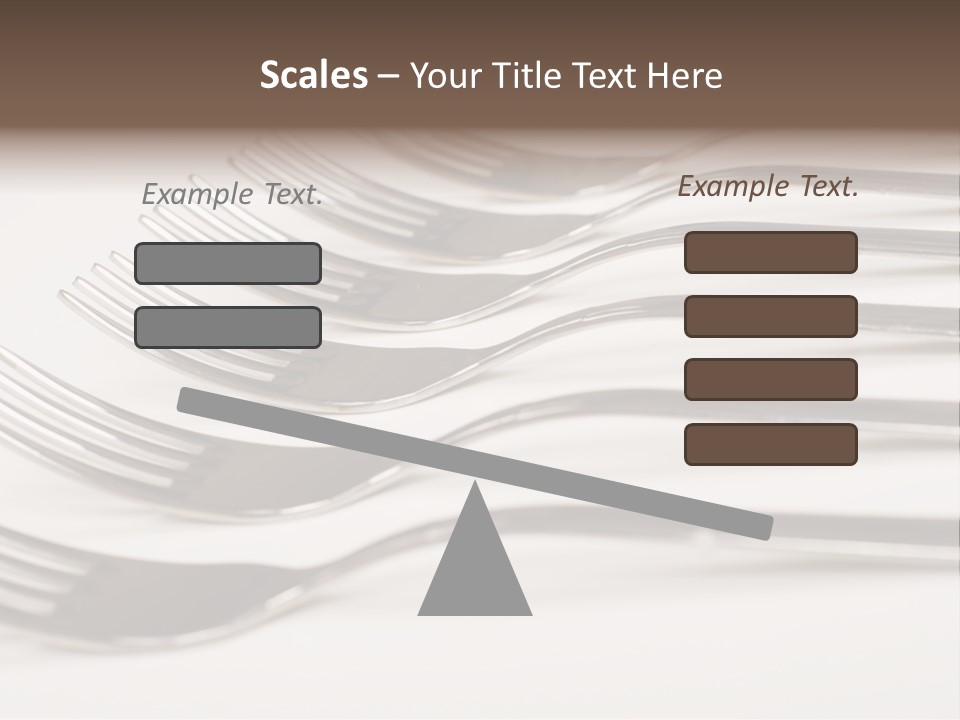 Flatware Eat Black PowerPoint Template