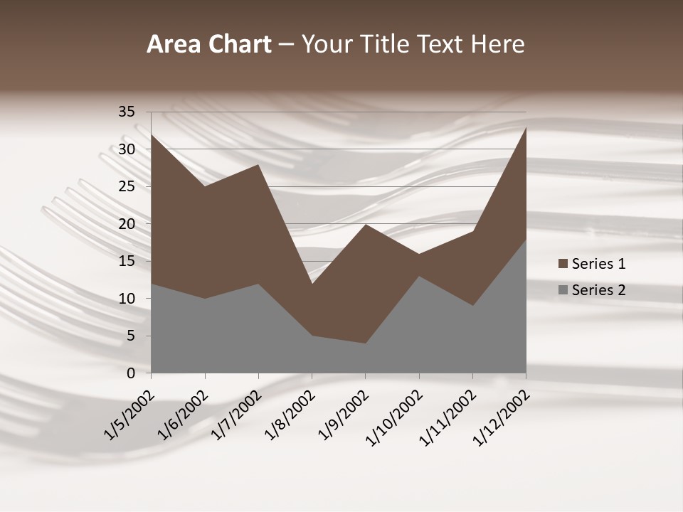Flatware Eat Black PowerPoint Template