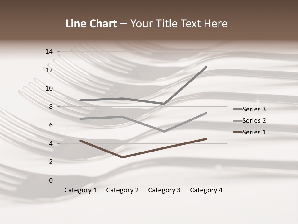 Flatware Eat Black PowerPoint Template
