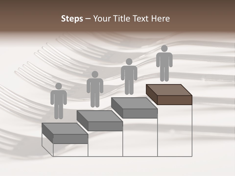 Flatware Eat Black PowerPoint Template