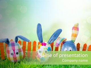 Bunny Ostereier Suchen Finden PowerPoint Template