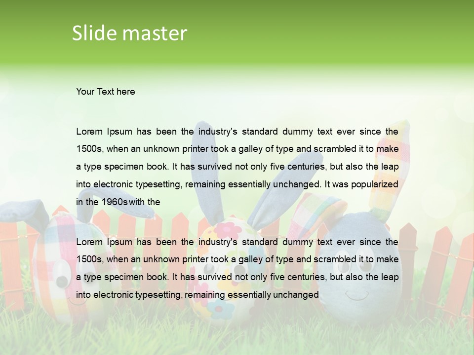 Bunny Ostereier Suchen Finden PowerPoint Template