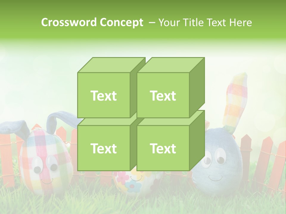 Bunny Ostereier Suchen Finden PowerPoint Template